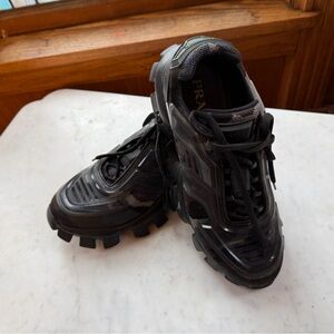 Prada Men's Black Army Pattern Cloudbust Thunder Gymshoes